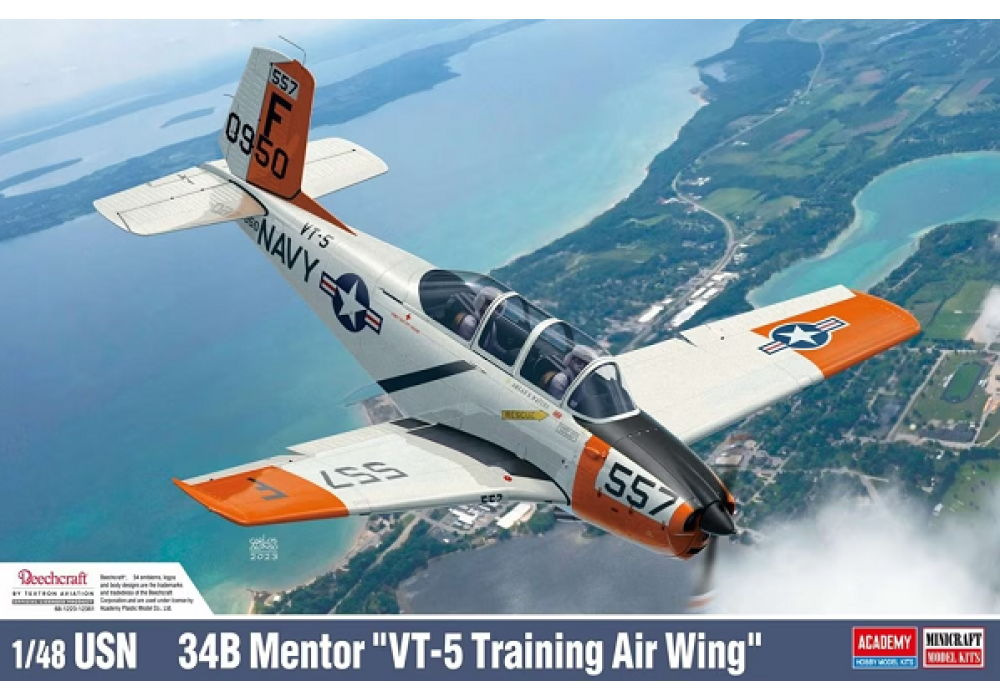 Academy 12361 Сборная модель USN 34B Mentor "VT-5 Training Air Wing" 1:48