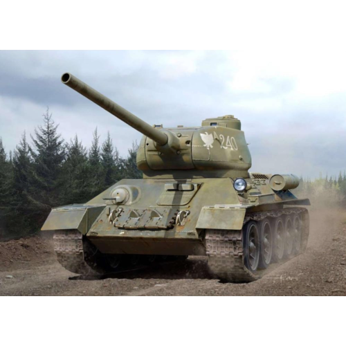 Academy 13554 Сборная модель Soviet Medium Tank Танк 34-85 "Ur@l Tank Factory No. 183" 1:35