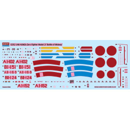 Academy 12352 Сборная модель Mitsubishi A6M2b Zero Fighter Model 21 The Battle of Midway 1:48
