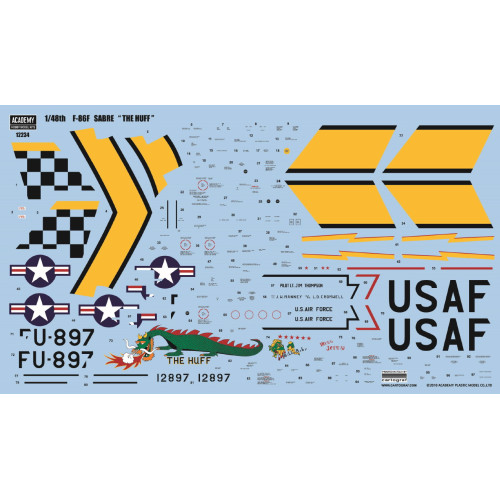 Academy 12234 Сборная модель F-86F Sabre "The Huff" 1:48