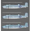 Academy 12334 Сборная модель USMC PBJ-1D (B-25 Mitchell) 1:48