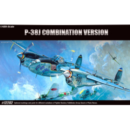 Academy 12282 Сборная модель P-38, P-38J, Droopsnoot, P-38L, F-5E 1:48