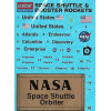Academy 12707 Сборная модель Space Shuttle & Booster Rocket 1:288