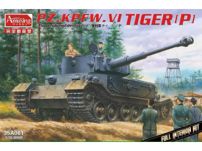 Amusing Hobby 35A061 Сборная модель Pz.Kpfw.VI Tiger (P) с интерьером 1:35