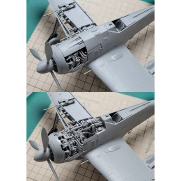 Border model BF-003 Сборная модель Focke-Wulf Fw 190A-6 w/Wgr. 21 & Full engine and weapons interior 1:35
