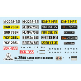 Italeri 3644 Сборная модель RANGE ROVER Classic 1:24