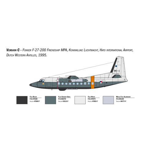 Italeri 1455 Сборная модель Fokker F-27 Maritime Patrol 1:72