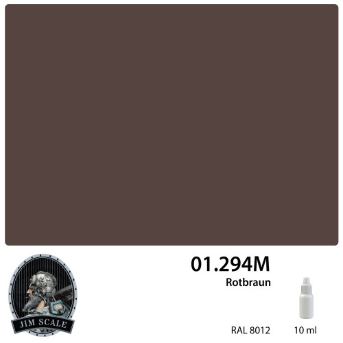Jim Scale 01.294M Rotbraun (RAL 8012) 10 мл
