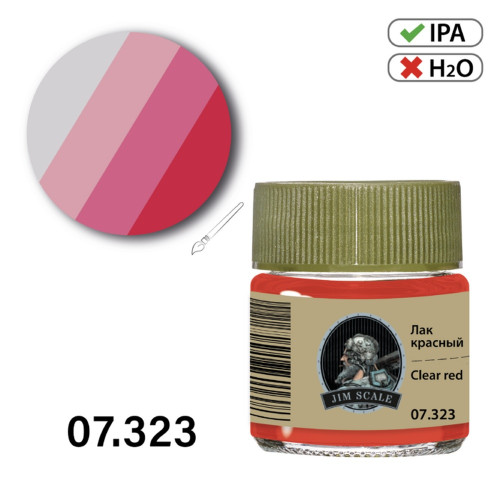 Jim Scale 07.323 Лак красный Clear red