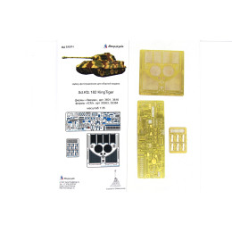 Микродизайн 035314 Фототравление для SD.KFZ.182 Королевский тигр (Звезда / ICM) 1:35
