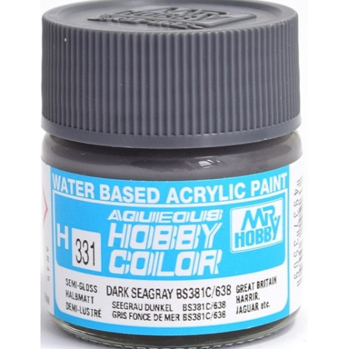 Mr.Hobby H-331 краска 10мл DARK SEAGRAY BS381C/638
