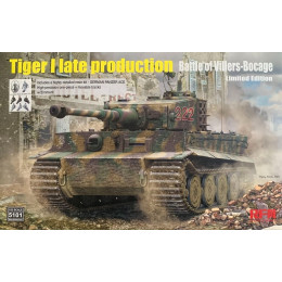RFM RM-5101 Сборная модель Tiger I Late Battle of Villers-Bocage Limited Edit 1:35