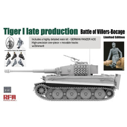 RFM RM-5101 Сборная модель Tiger I Late Battle of Villers-Bocage Limited Edit 1:35