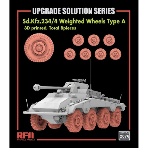 RFM RM-2076 Набор дополнения из смолы Sd.Kfz.234/4 Weighted wheels Type A 1:35