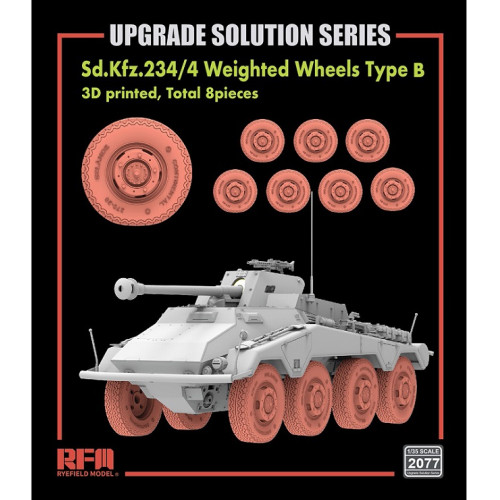 RFM RM-2077 Набор дополнения из смолы Sd.Kfz.234/4 Weighted wheels Type B 1:35