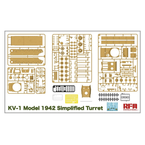RFM RM-5041 Сборная модель КВ-1 обр.1942г. Simplified Turret 1:35