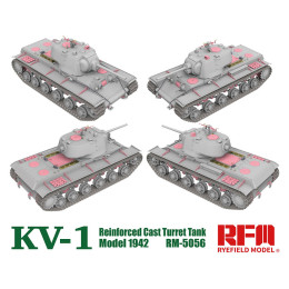 RFM RM-5056 Сборная модель KV-1 Reinforced Cast Turret mod.1942 w/workable track links 1:35