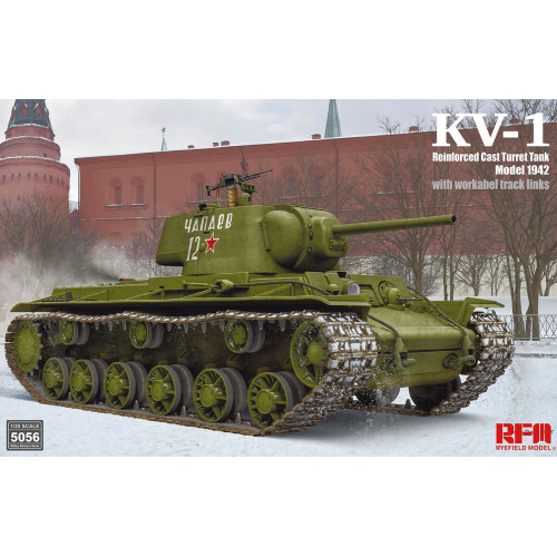 RFM RM-5056 Сборная модель KV-1 Reinforced Cast Turret mod.1942 w/workable track links 1:35