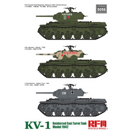 RFM RM-5056 Сборная модель KV-1 Reinforced Cast Turret mod.1942 w/workable track links 1:35