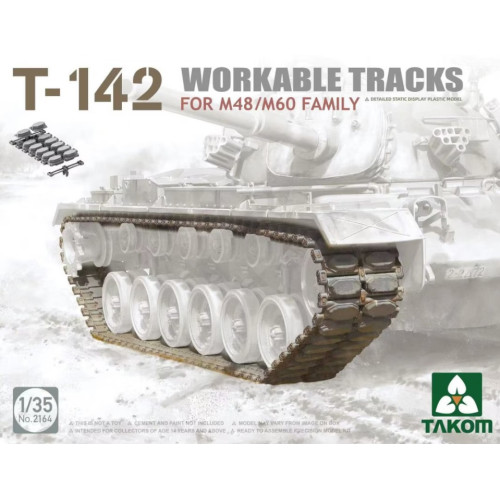 Takom 2164 Сборная модель T-142 Workable Tracks for M48/M60 family 1:35