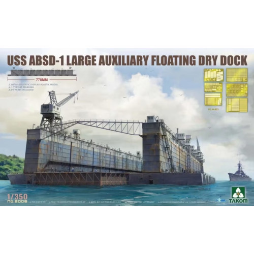 TAKOM 6006 Сборная модель USS ABSD-1 Large Auxiliary Floating Dry Dock 1:350