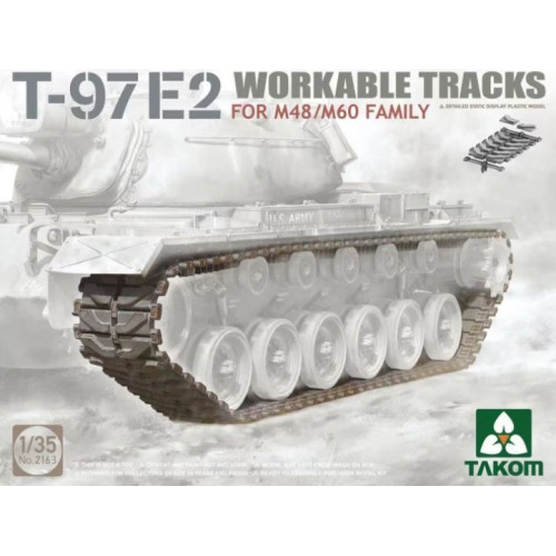 Takom 2163 Сборная модель T-97E2 Workable Tracks for M48/M60 family 1:35