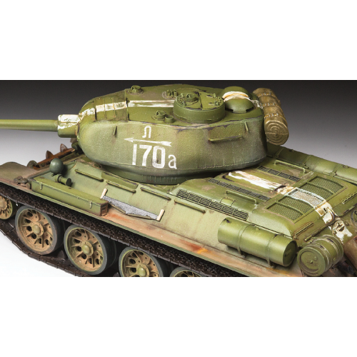 Звезда 3687 Сборная модель Т-34/85 Советский средний танк (обр.1944) 1:35