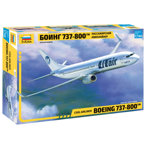 Звезда 7019 Сборная модель Боинг 737-800 Пассажирский авиалайнер 1:144